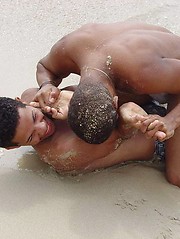 Four hot guys indulge in blowing and jerking off