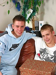 Timmy and Kyle get together after school for a fuck and a load of cum dripping from his mouth