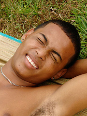 Tribal twink boy stroking