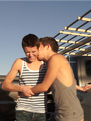 Real life boyfriends Evan Parker and Andy Taylor are first up in our new series