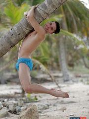Life's A Beach For Horny Johny Cruz, As He Gets A Monster Black Dick Imbedded In His Ass!
