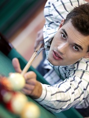 Forget Billiards. These Two Studs Wanna Empty Their Balls Into Yuri Adamov's pockets!