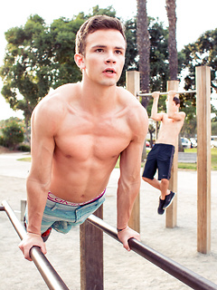 teen gay model Logan Cross